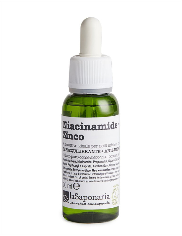 laSaponaria Pleťové sérum - Niacinamid (vitamin B3) + Zinek, 30 ml