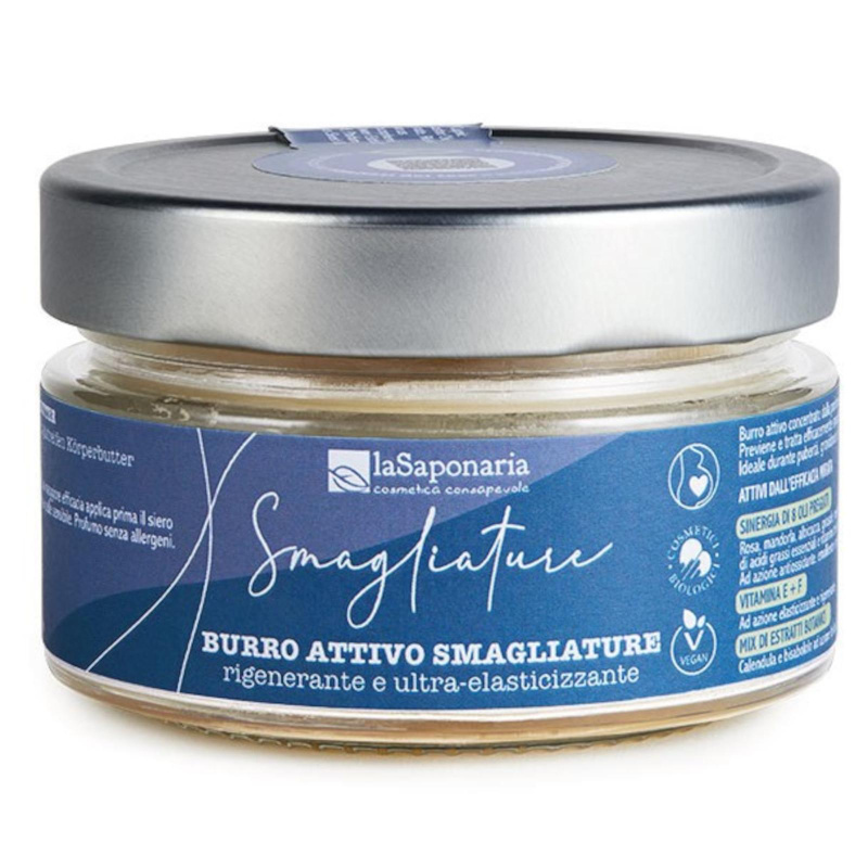 laSaponaria Tělové máslo na strie BIO - zvyšuje elasticitu pokožky, 150 ml