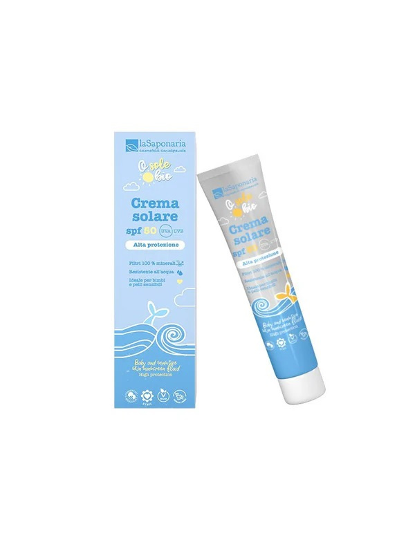 LA SAPONARIA Opalovací krém pro děti a citlivou pokožku SPF 50 BIO 40 ml