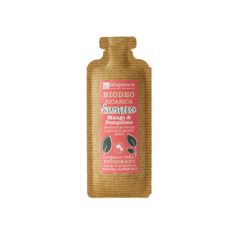 laSaponaria Náplň do roll-on deodorantu Sunrise Mango & Grapefruit BIO, 40 ml