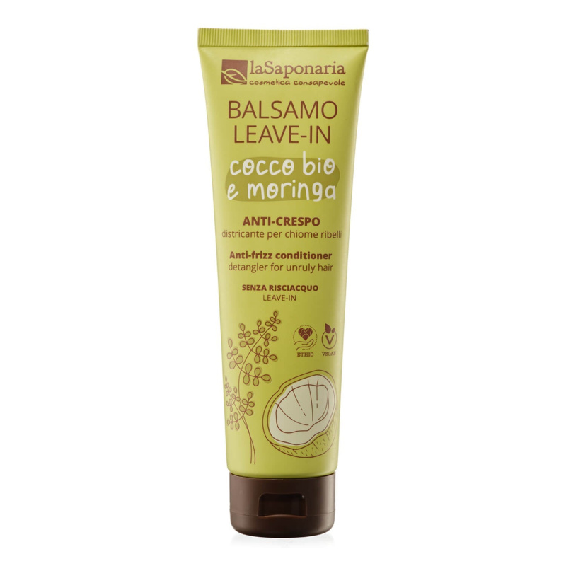 laSaponaria Bezoplachový kondicionér proti krepatění vlasů s kokosem a moringou, 150 ml