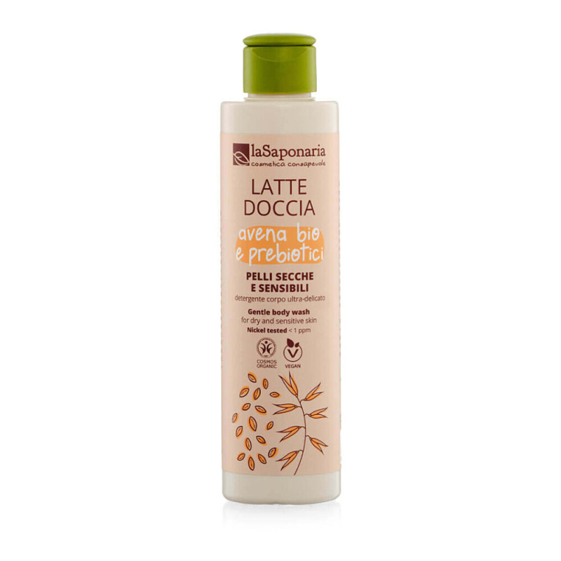 LA SAPONARIA Sprchové mléko s BIO ovsem a prebiotiky 200 ml