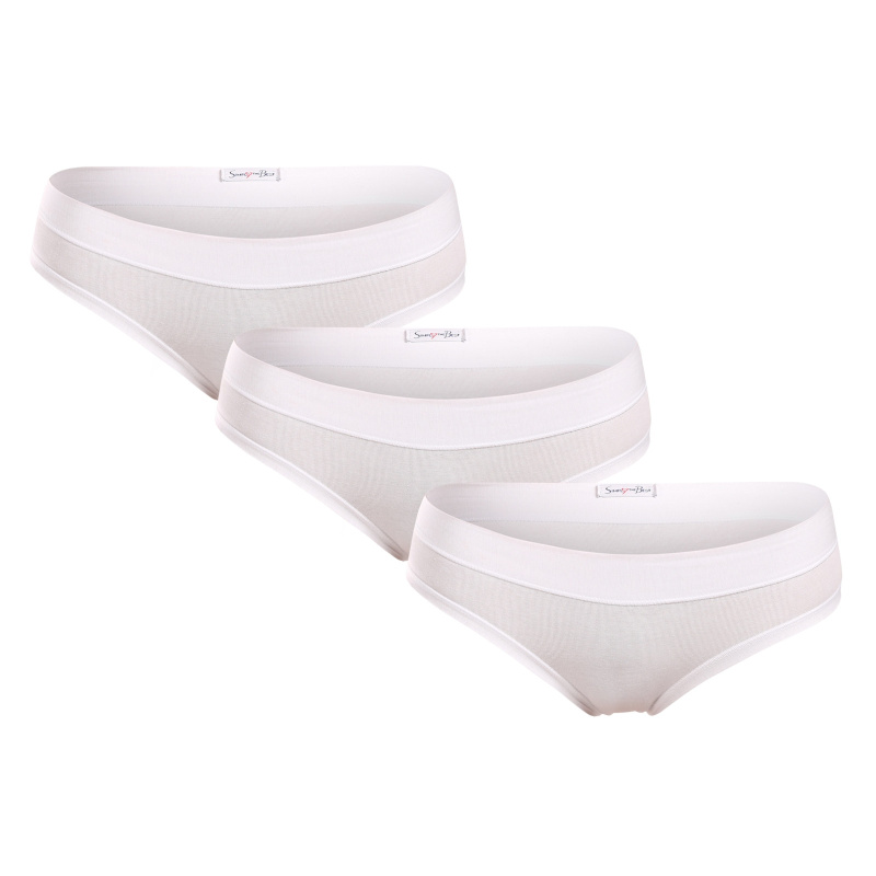 3PACK dámské kalhotky Lovelygirl bílé (4999-white) S