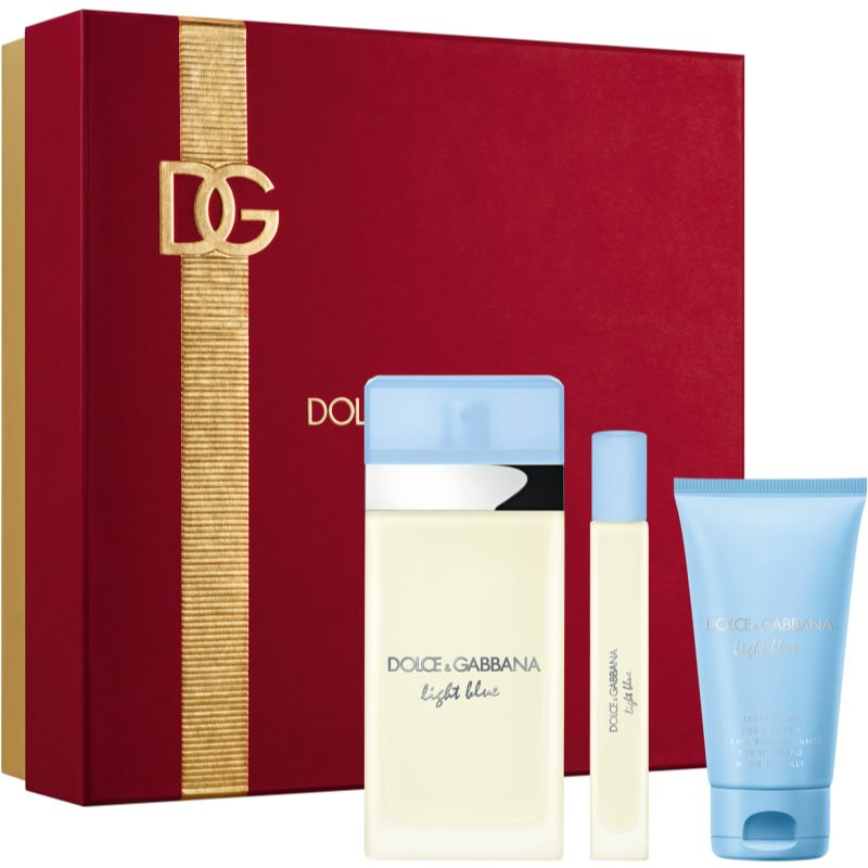 Dolce&Gabbana Light Blue EDT Trio Gift Set dárková sada pro ženy