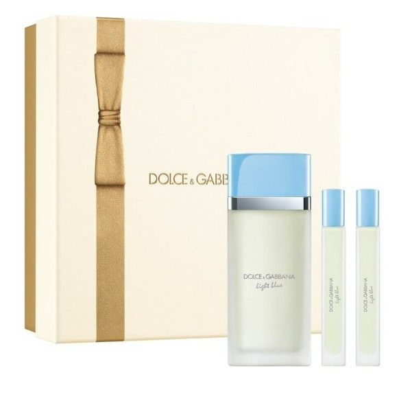 Dolce&Gabbana Light Blue EDT Trio Gift Set NEW dárková sada pro ženy