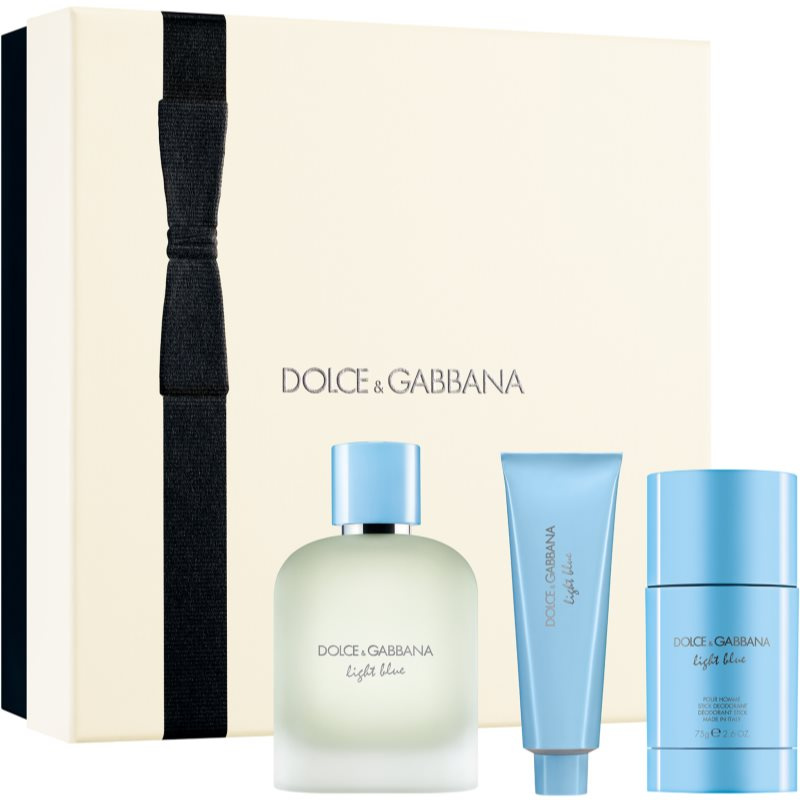 Dolce&Gabbana Light Blue Pour Homme EDT Duo Gift Set NEW dárková sada pro muže