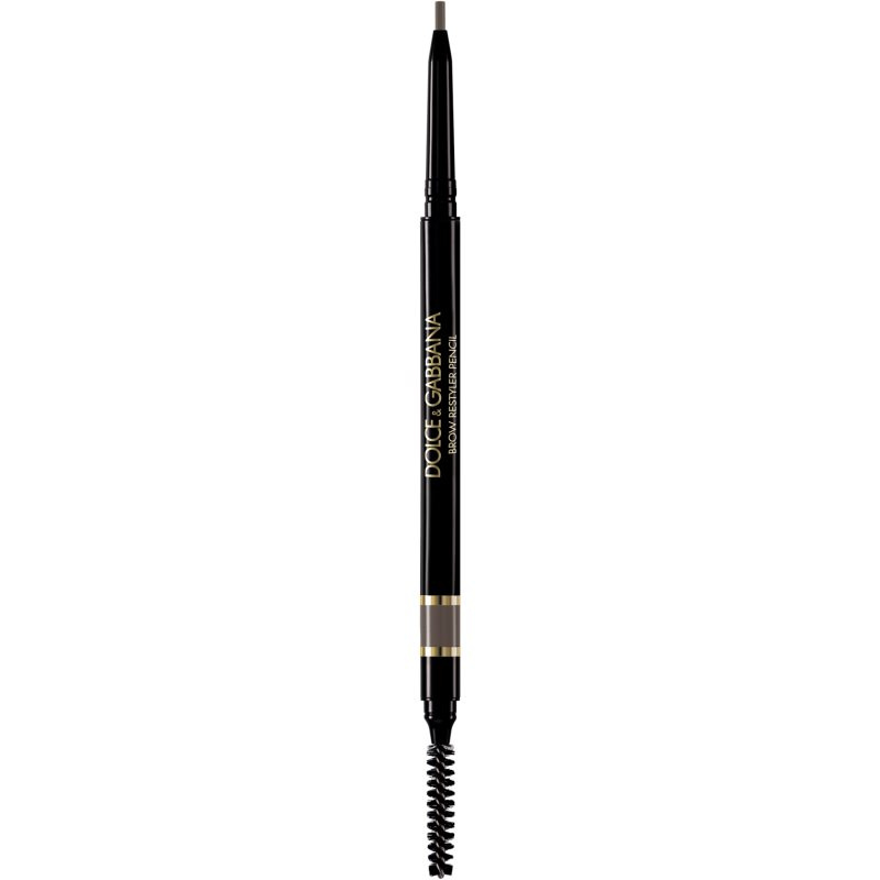 Dolce&Gabbana Brow Restyler Pencil tužka na obočí s kartáčkem odstín 03 Medium Brown - Warm Medium Auburn Brown 0.09 g
