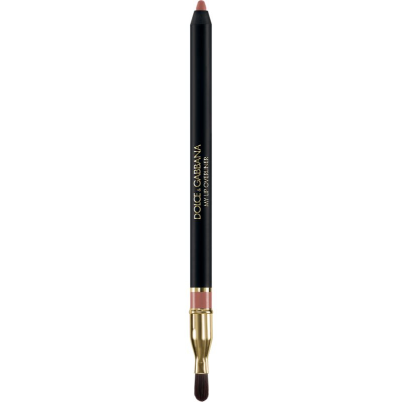 Dolce&Gabbana My Lip Overliner tužka na rty se štětečkem odstín 01 My Honey Nude - Light Peachy Nude 1.2 g