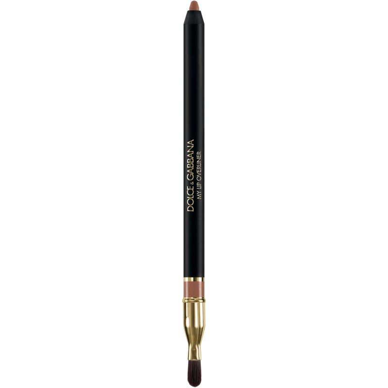 Dolce&Gabbana My Lip Overliner tužka na rty se štětečkem odstín 02 My Brownie Nude - Soft Brown Nude 1.2 g