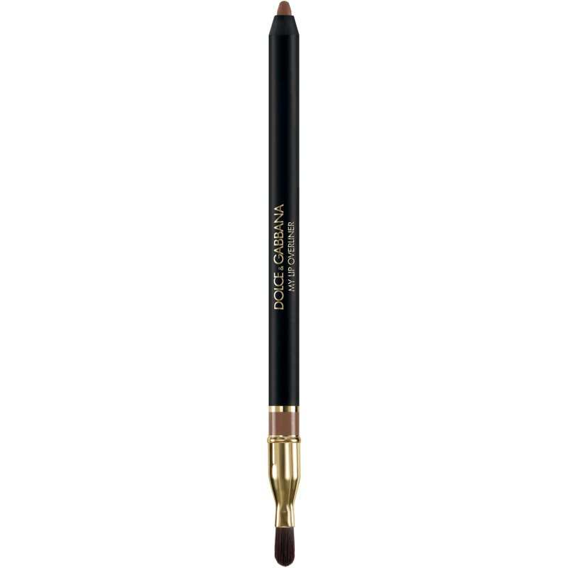 Dolce&Gabbana My Lip Overliner tužka na rty se štětečkem odstín 04 My Caramel Brown - Light Neutral Brown 1.2 g
