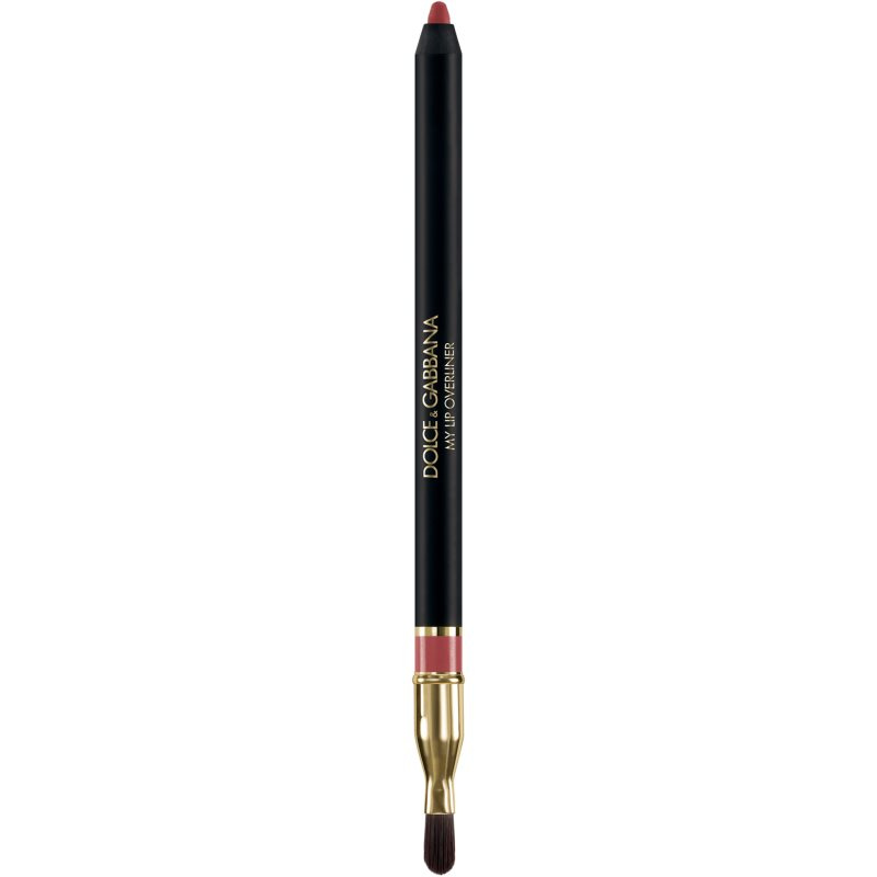 Dolce&Gabbana My Lip Overliner tužka na rty se štětečkem odstín 07 My Crimson Red - Muted Dark Pink Rosy Red 1.2 g