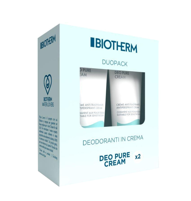 Biotherm Deo Pure Cream dárková sada pro ženy 2x75 ml