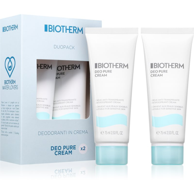 Biotherm Deo Pure Cream dárková sada pro ženy 2x75 ml