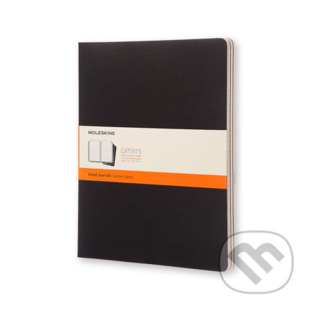 Sešity Moleskine Cahier XXL, linkovaný, 3 ks, černé
