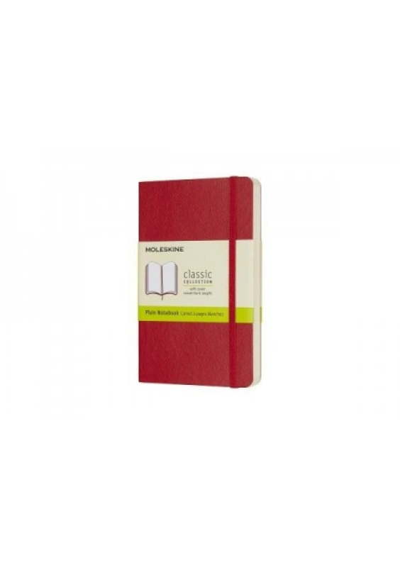 Zápisník Moleskine měkký čistý červený S