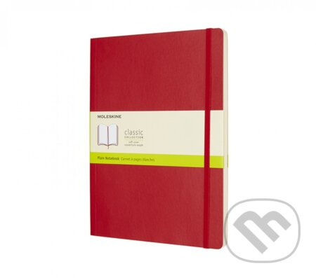 Moleskine zápisník měkký čistý - červený XL