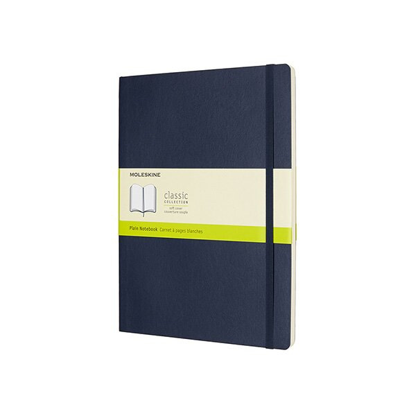 Zápisník Moleskine - měkké desky, XL, čistý modrý