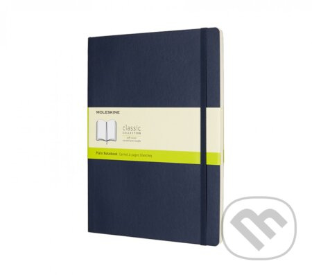 Zápisník Moleskine - měkké desky, XL, čistý modrý
