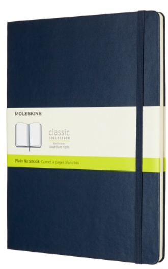 Moleskine zápisník tvrdý čistý - modrý XL