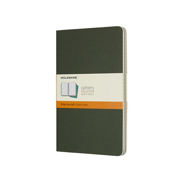 Moleskine sešity 3 ks linkované - zelené L
