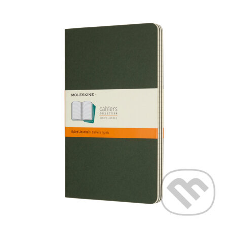 Moleskine sešity 3 ks linkované - zelené L