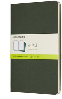 Moleskine sešity 3 ks čisté - zelené L