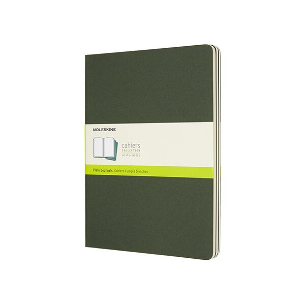 Moleskine Sešity 3 ks čisté - zelené XL