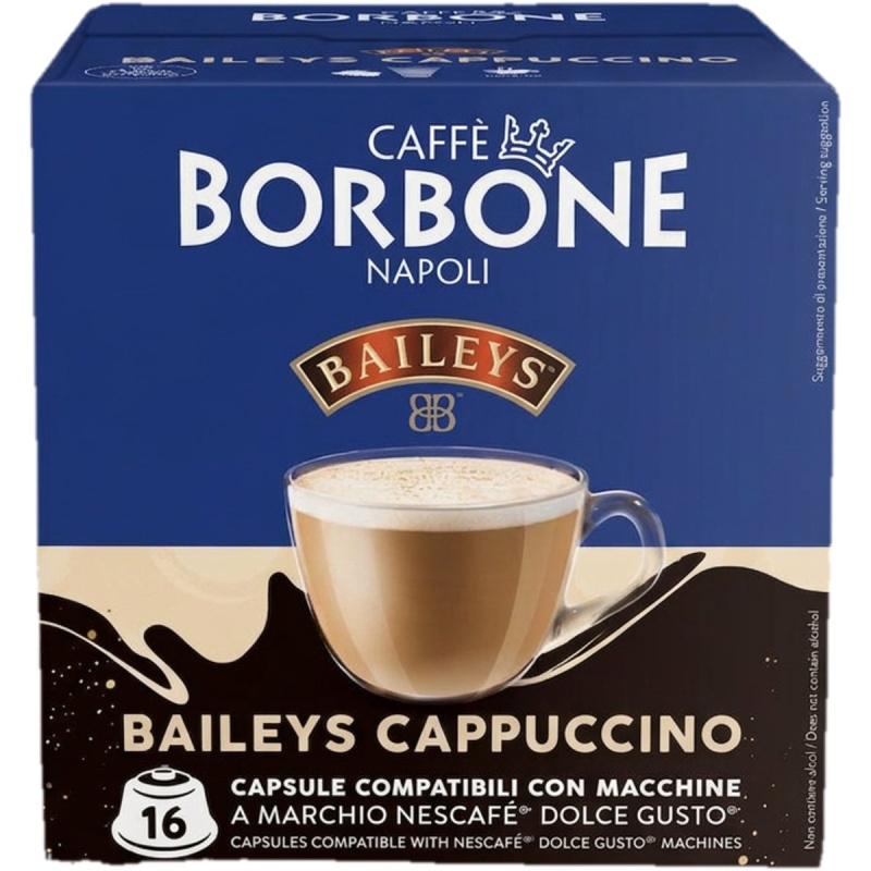 Borbone Cappuccino Bailey´s Dolce Gusto kávové kapsle, cappuccino s příchutí Bailleys