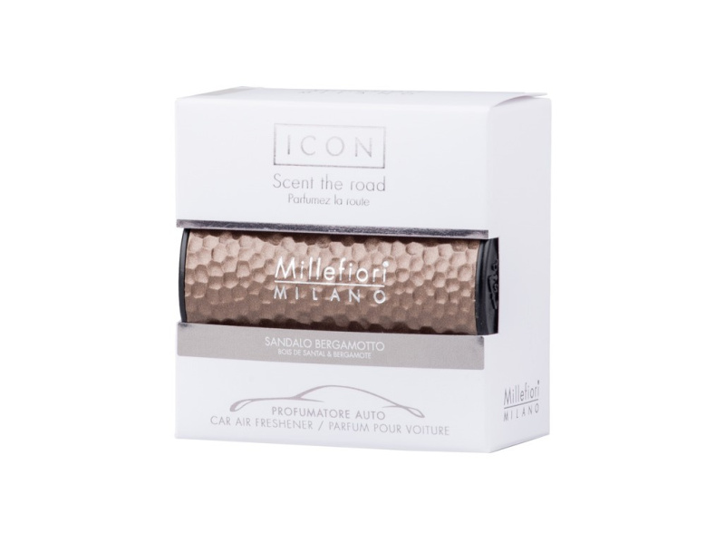 Millefiori Icon Metal Shades Sandalo Bergamotto vůně do auta 47 g zlatá