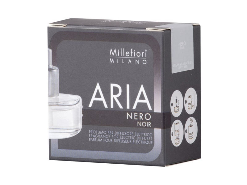 Millefiori Aria Nero náplň do elektrického difuzéru 20 ml