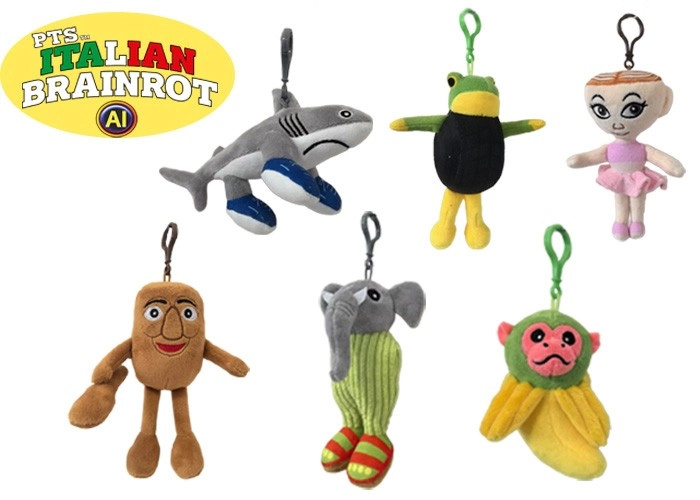 Plyšový přívěsek Brainrot 10 cm