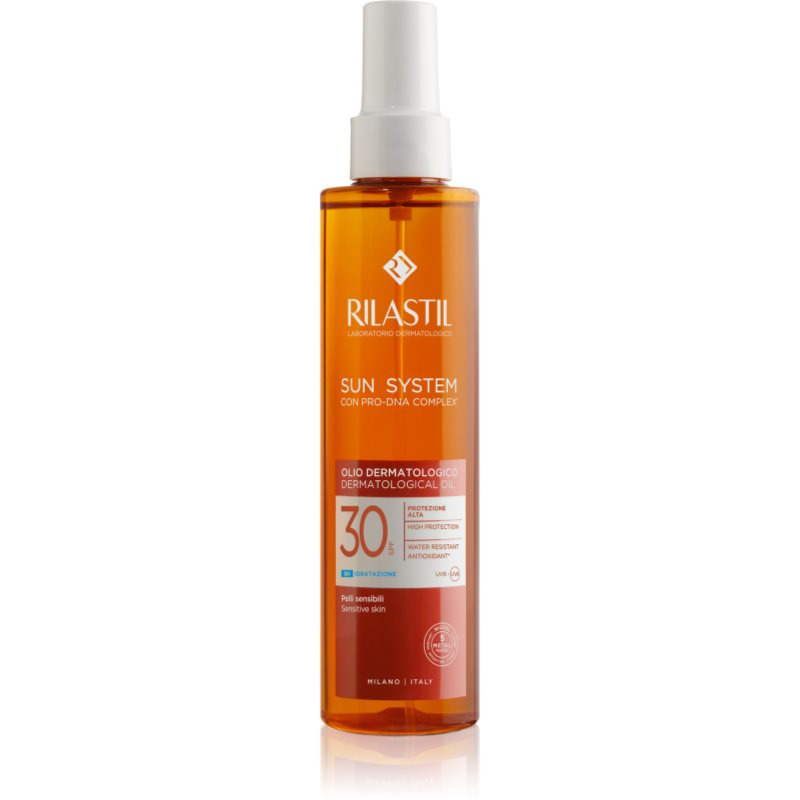 Rilastil Sun System hydratační olej na opalování ve spreji SPF 30 200 ml