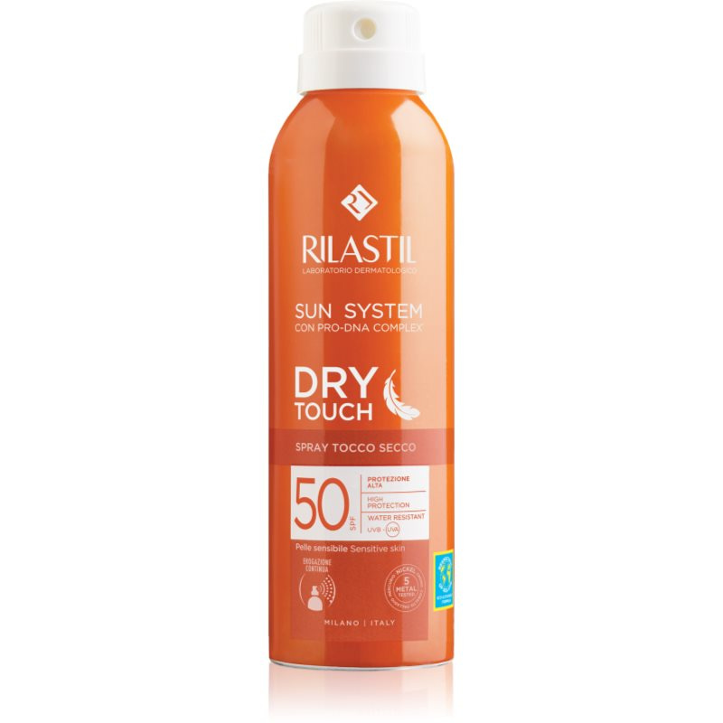 Rilastil Sun System Dry Touch ochranný sprej na opalování SPF 50 200 ml