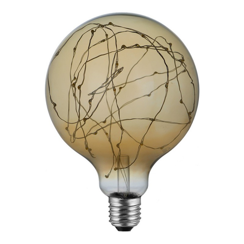 creative cables Zlatá LED G125 "tisíce světel" 2W E27 2000K