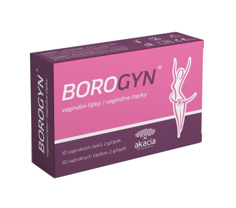 BOROGYN Vaginální čípky 10x2g