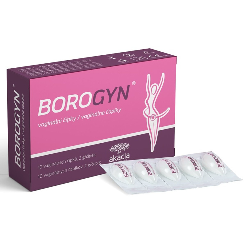 BOROGYN Vaginální čípky 10x2g