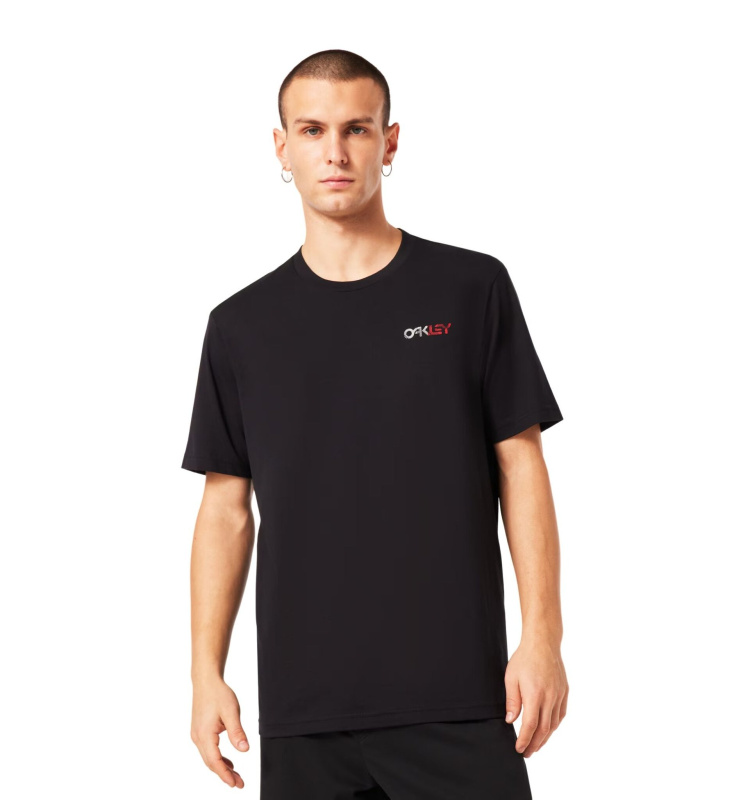 Oakley pánské tričko Fingerprint B1B Blackout | Černá | Velikost XXL | 100% bavlna