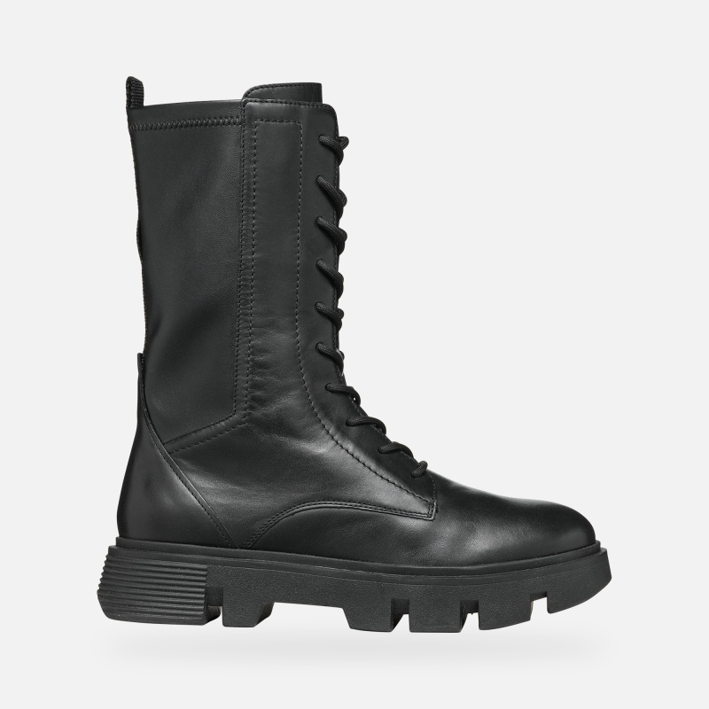 Černé dámské kotníkové boty Geox Vilde