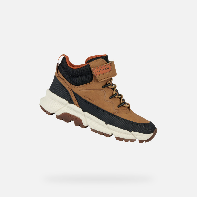 Dětské celoroční boty Geox J36LCG 0MEFU C2G9B Velikost: 34