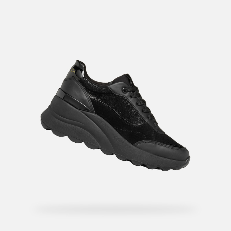 Černé dámské tenisky Geox Spherica EC13 - Dámské