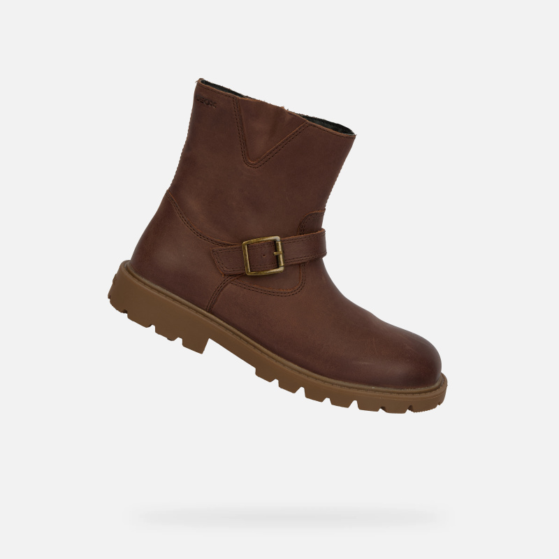 Dívčí kotníková obuv geox shaylax hnědá 31