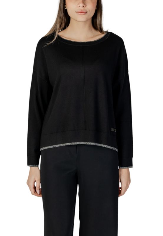 Černý svetr Liu Jo s kulatým výstřihem