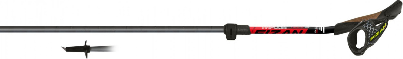 Trekové hole FIZAN NW Carbon Pro Impulse Red 117 Velikost: 130 cm