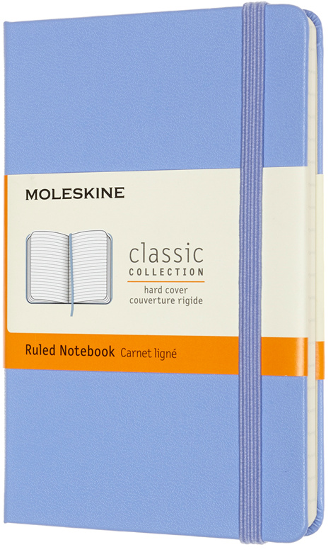 Moleskine zápisník tvrdý linkovaný - sv. modrý S