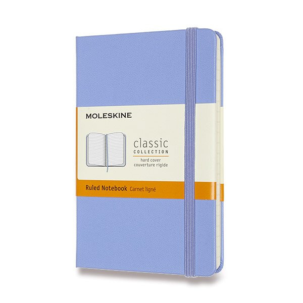 Moleskine zápisník tvrdý linkovaný - sv. modrý S