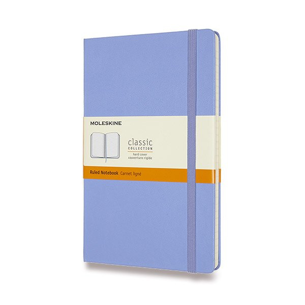 Moleskine Large Ruled Hardcover Notebook, Hydrangea Blue Moleskine
