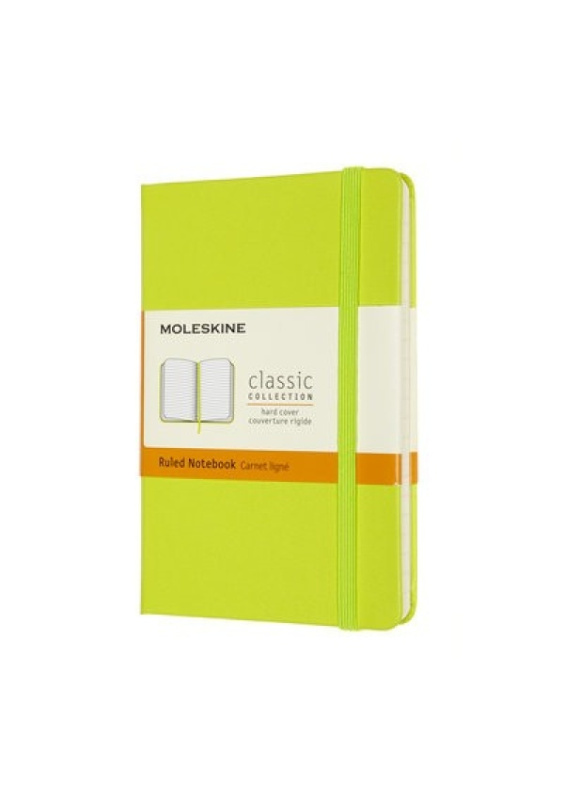 Moleskine Pocket Ruled Hardcover Notebook, Lemon Green Moleskine
