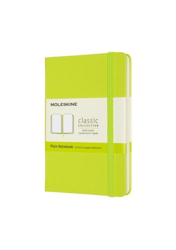 Moleskine Pocket Plain Hardcover Notebook, Lemon Green Moleskine