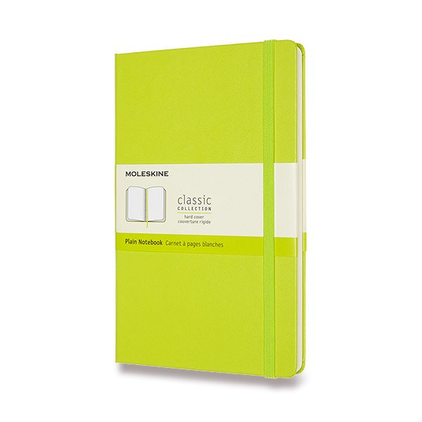 Moleskine Large Plain Hardcover Notebook, Lemon Green Moleskine
