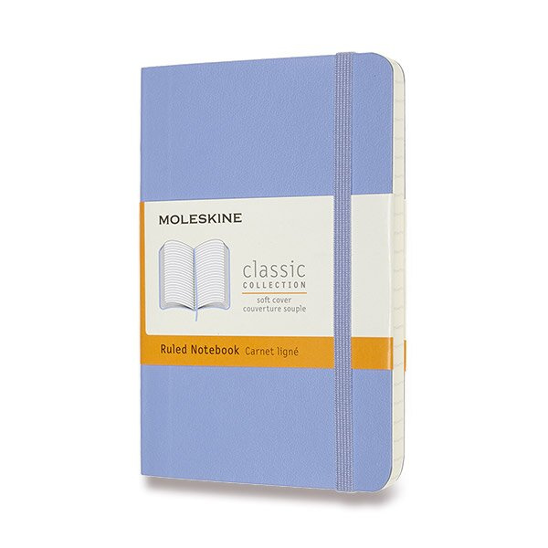 Moleskine zápisník měkký linkovaný - sv. modrý S